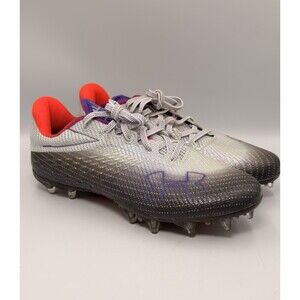 Under Armour Blur Smoke MC Football Cleats Halo Gray Purple Womens 9 3025123-100